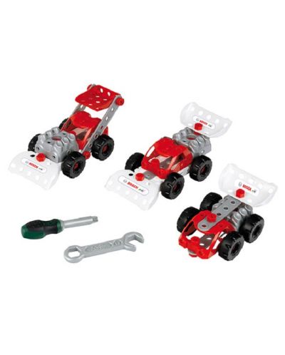 Set de asamblare Klein Kids - Cărucioare pentru echipe de curse, Bosch - 2