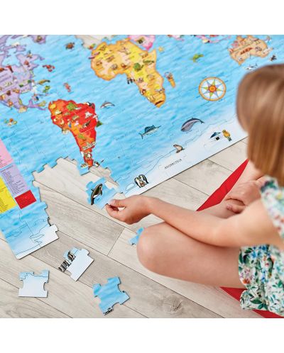 Puzzle pentru copii Orchard Toys - Harta lumii, 150 piese - 3