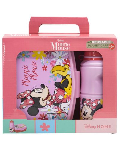 Set pentru copii Stor - Minnie Mouse, sticlă și cutie pentru mâncare - 2