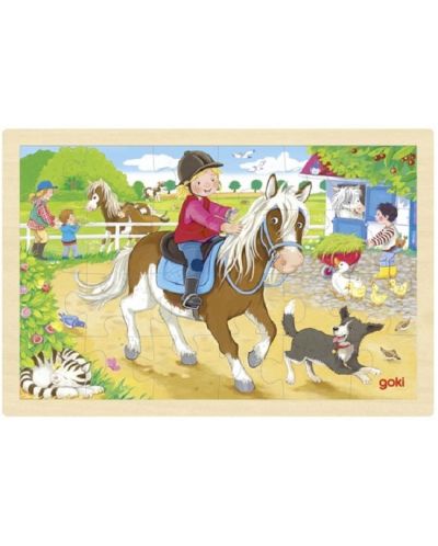 Puzzle pentru copii Goki - Pony Farm, 24 de piese - 1