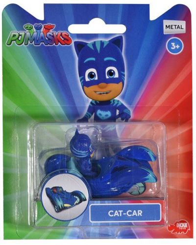 Jucarie pentru copii Dickie Toys PJ Masks - Masina lui Catboy, 7 cm - 2