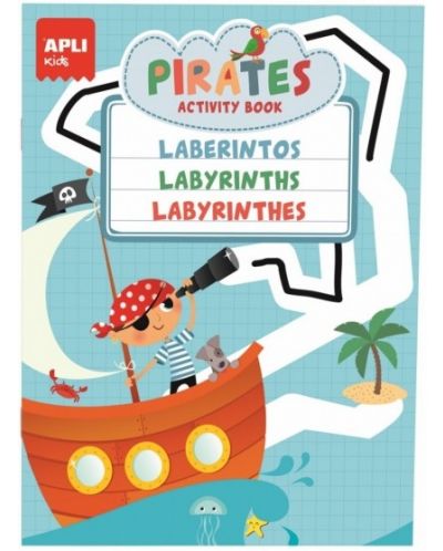 Gentuta pentru copii cu 3 carti distractive Apli - Pirati - 5