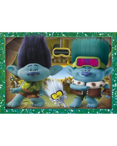 Puzzle pentru copii  Clementoni 4 в 1 - Trolls: Gang se adună - 4