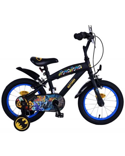 Bicicletă pentru copii cu roți auxiliare  E&L cycles - Batman, 14'' - 1