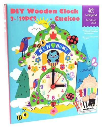 Joc pentru copii Tooky Toy - DIY ceas de perete - 1