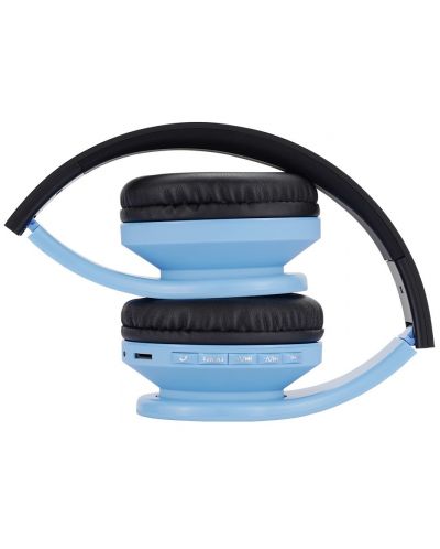 Casti cu microfon pentru copii PowerLocus - P1, wireless, albastre - 4