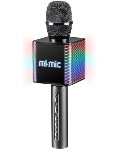 Microfon pentru copii Mi-Mic - Cu efecte, gri - 1