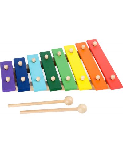 Xilofon din lemn pentru copii Picior mic, colorat  - 1