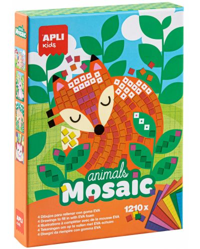 Mozaic pentru copii  APLI Kids - Animale, 2 imagini - 1