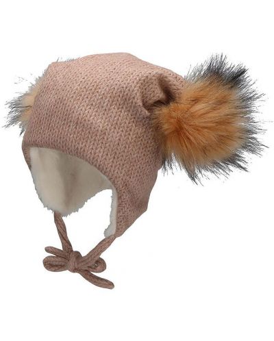 Pălărie de iarnă pentru copii cu pompoane Sterntaler - Fetiță, 55 cm, 4-6 ani - 5