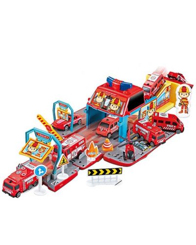 Toy Ocie - Camion de pompieri și stație de transformare - 1