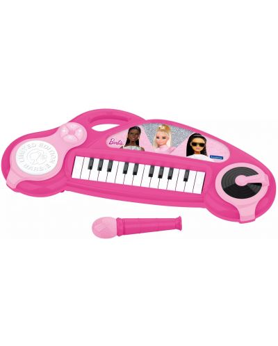 Jucărie Lexibook - Pian electronic Barbie, cu microfon - 1
