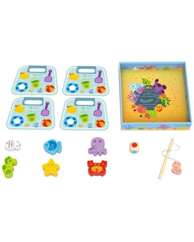 Joc de lemn pentru copii Tooky Toy - Pescuit - 2