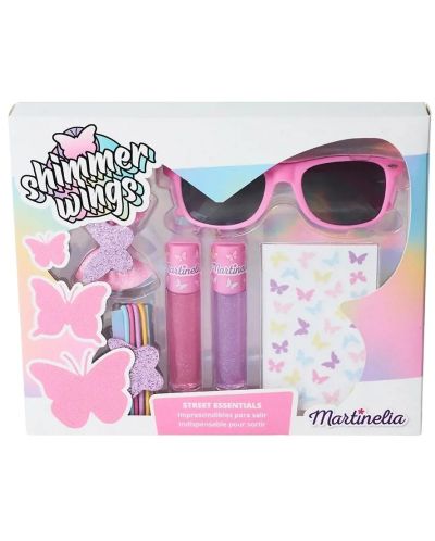 Set de înfrumusețare pentru copii Martinelia - Shimmer Wings, cu ochelari - 1