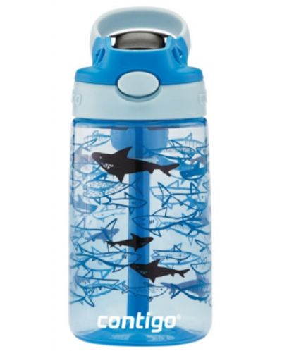 Sticla pentru copii Contigo Cleanable Sharks - 420 ml, albastra - 3
