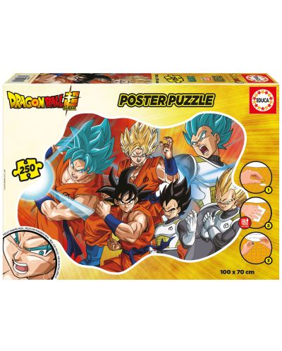 Puzzle pentru copii Educa din 250 de piese - Dragon Ball - 1