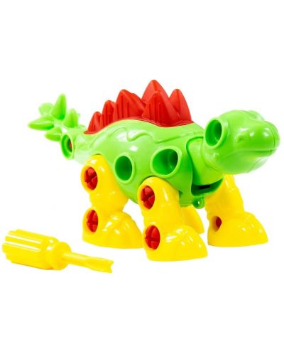 Constructor pentru copii Polesie Toys - Dinozaur Stegosaurus - 2