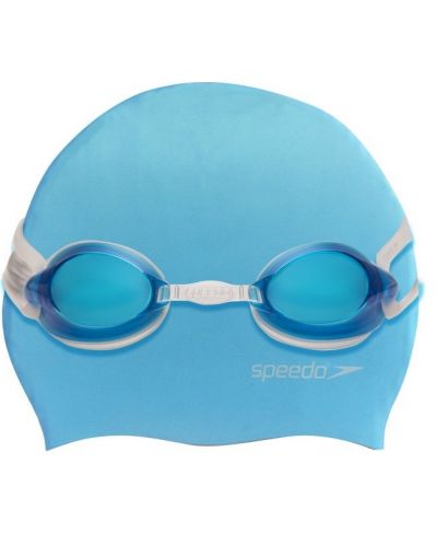 Set de înot pentru copii Speedo - Șapcă și ochelari de protecție, albastru - 1