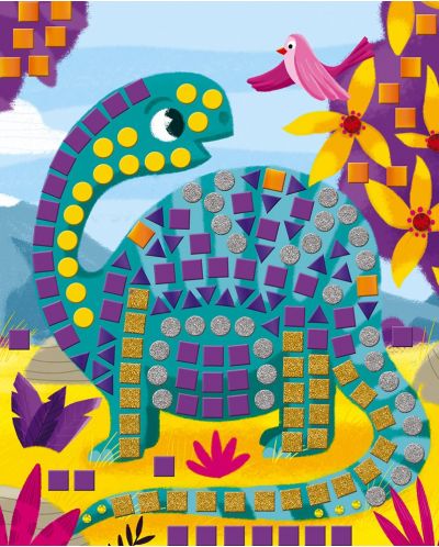 Mozaic pentru copii Janod - Dinozaurii  - 3