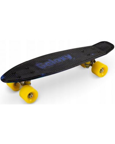 Skateboard pentru copii Qkids - Galaxy, grafit negru - 1