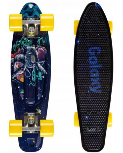 Skateboard pentru copii Qkids - Galaxy, grafit negru - 2