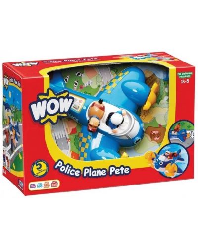 Jucarie pentru copii Wow Toys Emergency - Pete, avionul politiei - 3