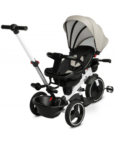 Tricicleta pentru copii Caretero Toyz - Dash, gri - 5