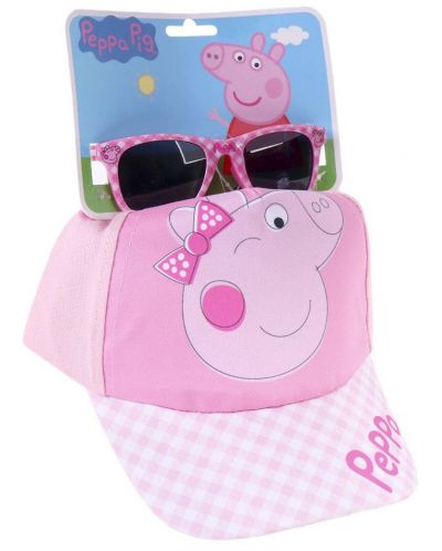 Set pentru copii Cerda - Pălărie și ochelari de soare, Peppa Pig - 1