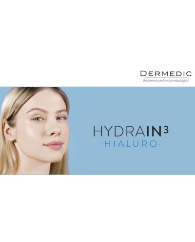 Dermedic Hydrain3 Hialuro Set - Ser, Ochi si Crema de zi, SPF15, 30 + 15 + 2.5 ml - 2