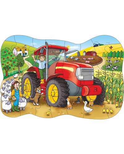 Puzzle pentru copii Orchard Toys - Marele tractor, 25 piese - 2