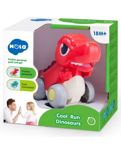Jucărie pentru copii Hola Toys - Dinozaurul rapid, roșu - 2