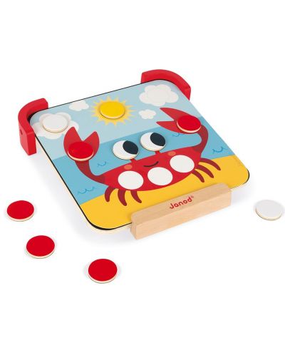 Joc pentru copii Janod - Învățați culorile cu jetoane magnetice din lemn - 2