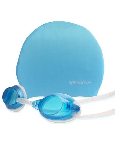 Set de înot pentru copii Speedo - Șapcă și ochelari de protecție, albastru - 2