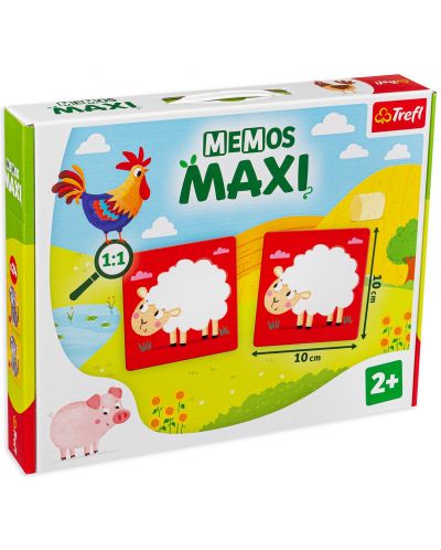Joc de memorie pentru copii Memos Maxi - Ferma - 1