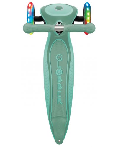 Trotinetă pliabilă pentru copii Globber - Primo Foldable Plus Lights, mentă - 4