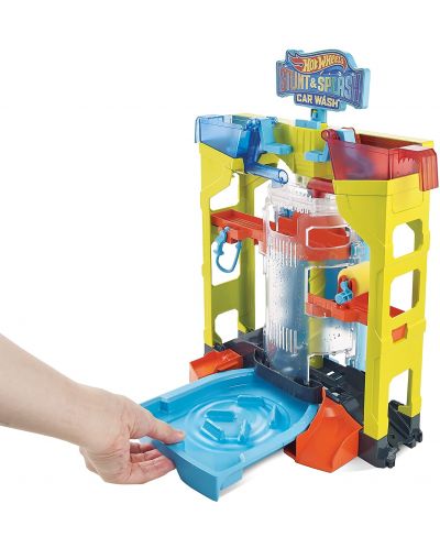 Jucarie pentru copii Mattel Hot Wheels Colour Shifters - Spalatorie auto  - 2