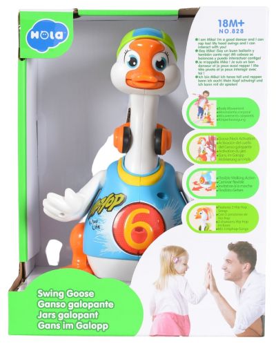 Jucărie muzicală pentru copii  Hola Toys - Gâscă care dansează - 1