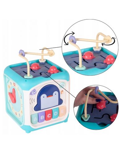 Jucărie pentru copii 7 în 1 MalPlay - Cub interactiv educațional - 9