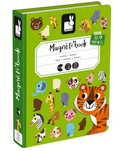 Carte magnetica pentru copii Janod - Animale - 1