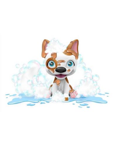 Joaca de copii Kidz World Washy Friends - Cățeluș de baie cu noroi, Boston Terrier - 7