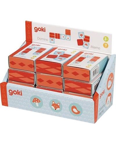 Joc pentru copii Goki - Mini memo și piese de domino - 2