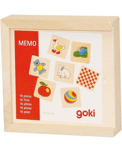 Joc de memorie pentru copii Goki - Padi in cutie de lemn - 2