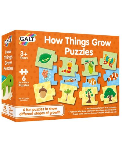 Puzzle pentru copii Galt - Evolutia organismelor vii, 6x4 piese - 1