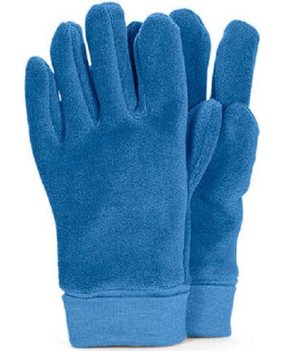 Mănuși de lână pentru copii cu degetele Sterntaler - 5-6 ani, albastre - 1