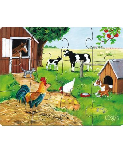 Puzzle pentru copii - Diferite animale, 3 bucati - 3