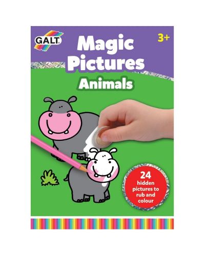 Carte pentru copii - sterge si coloreaza Galt - Animale - 1