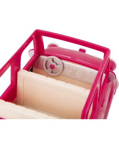 Jucarie pentru copii Battat Li'l Woodzeez - Masina, roz, cu valiza - 2