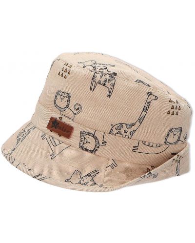 Pălărie de vară pentru copii cu protecție UV 50+ Sterntaler - Animale, 53 cm, 2-4 ani, bej - 2
