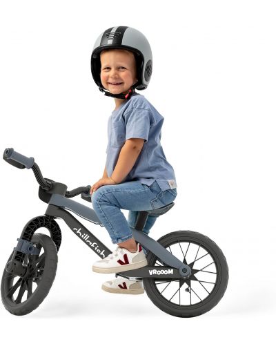 Bicicletă de echilibru pentru copii Chillafish - BMXie Vroom, neagră - 8