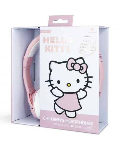 Căști pentru copii OTL Technologies - Hello Kitty, Rose Gold - 4
